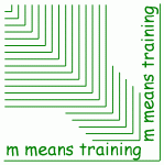 m means training logo